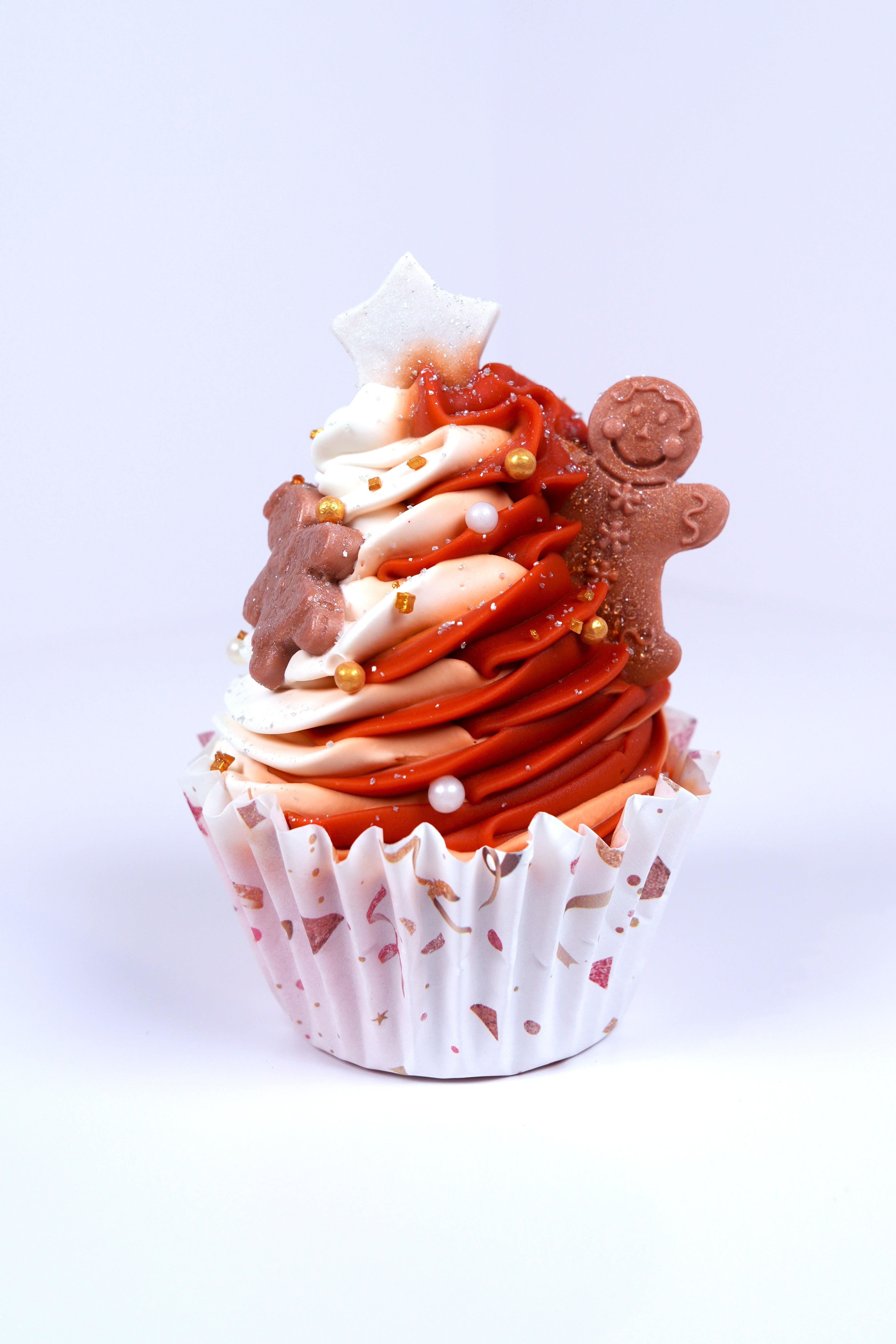 Gingerbread Peppermint Cupcake