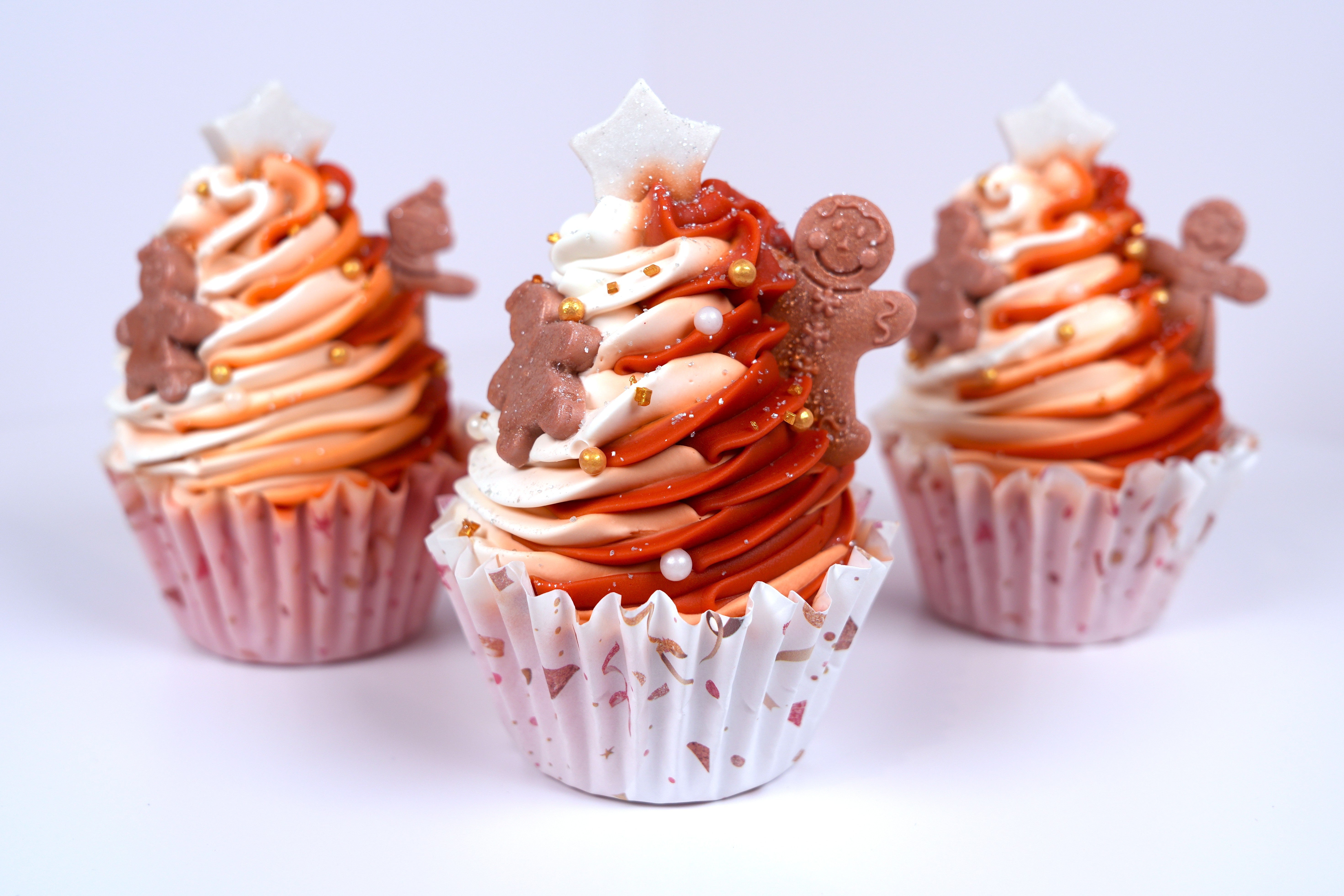 Gingerbread Peppermint Cupcake