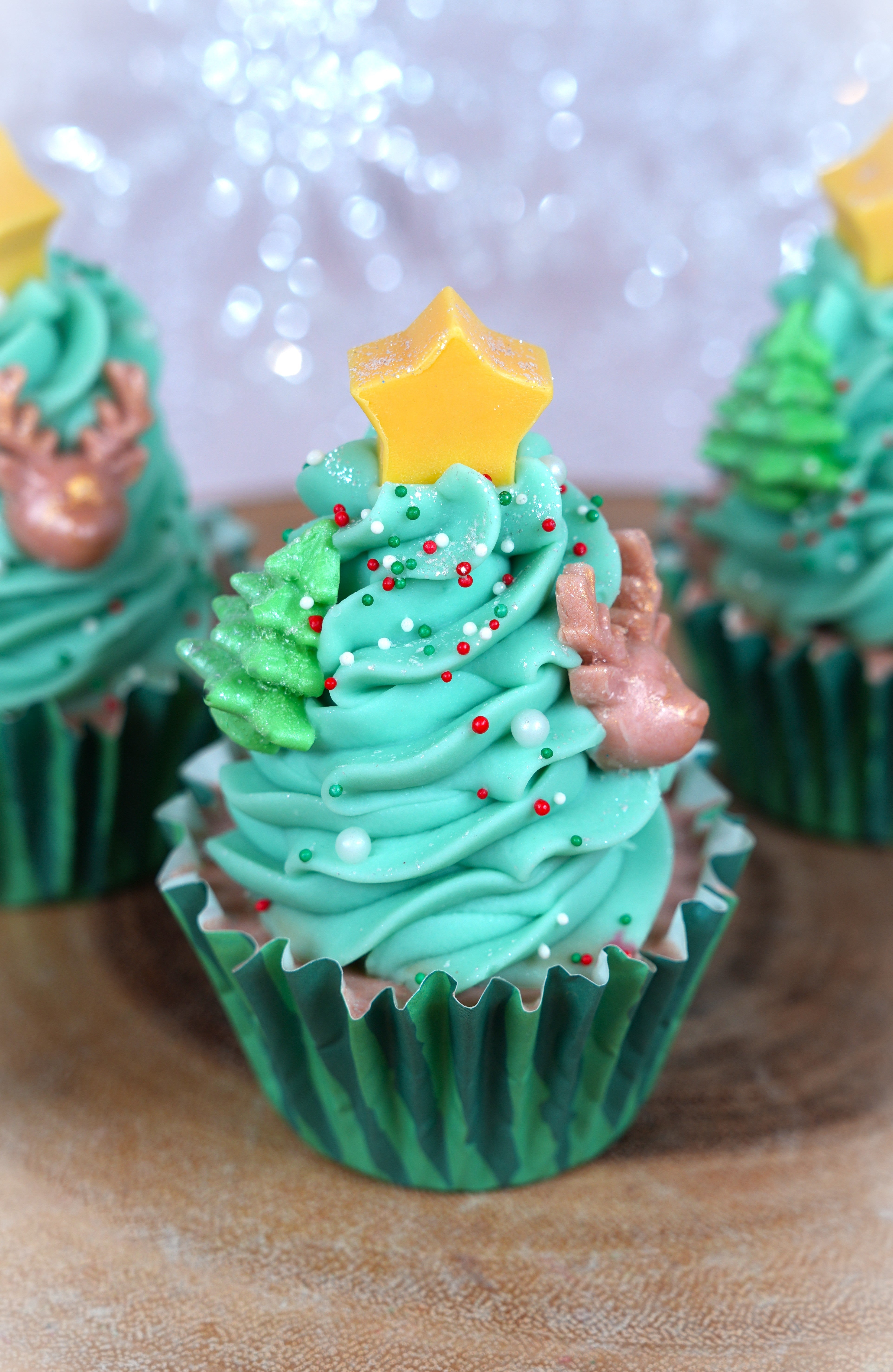 Christmas Tree Cupcake