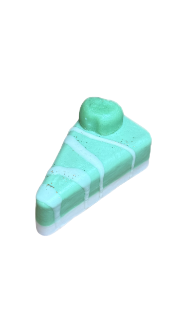 Green Apple Slice of Cake