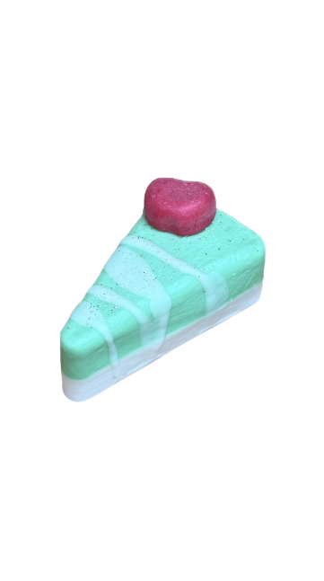 Green Apple Slice of Cake